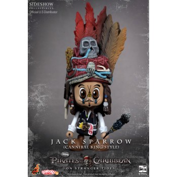 Pirates of the Caribbean On Stranger Tides Cosbaby S Series Cannibal Jack Sparrow 8 cm